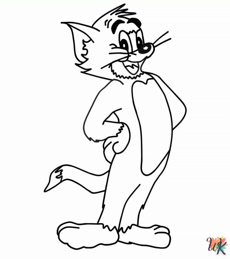 coloriage Tom et Jerry  pour bebe a imprimer