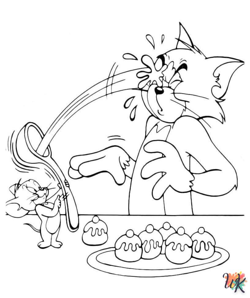 coloriage Tom et Jerry  magique à faire en ligne