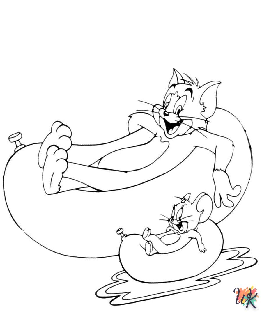 coloriage Tom et Jerry  a colorier en ligne