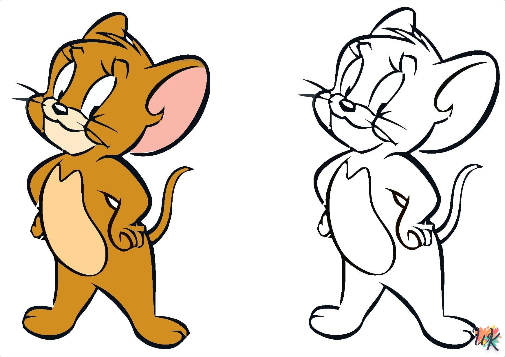 coloriage Tom et Jerry  a colorier en ligne gratuitement