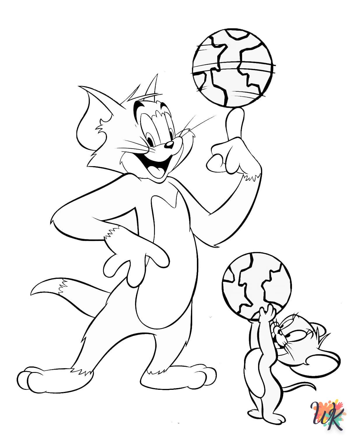 coloriage Tom et Jerry  a imprimer