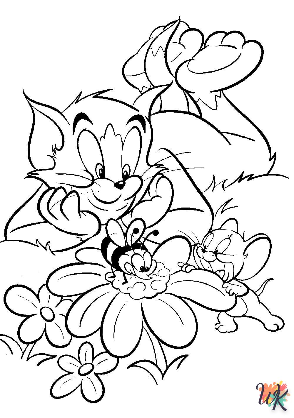 imprimer coloriage Tom et Jerry  pour enfant