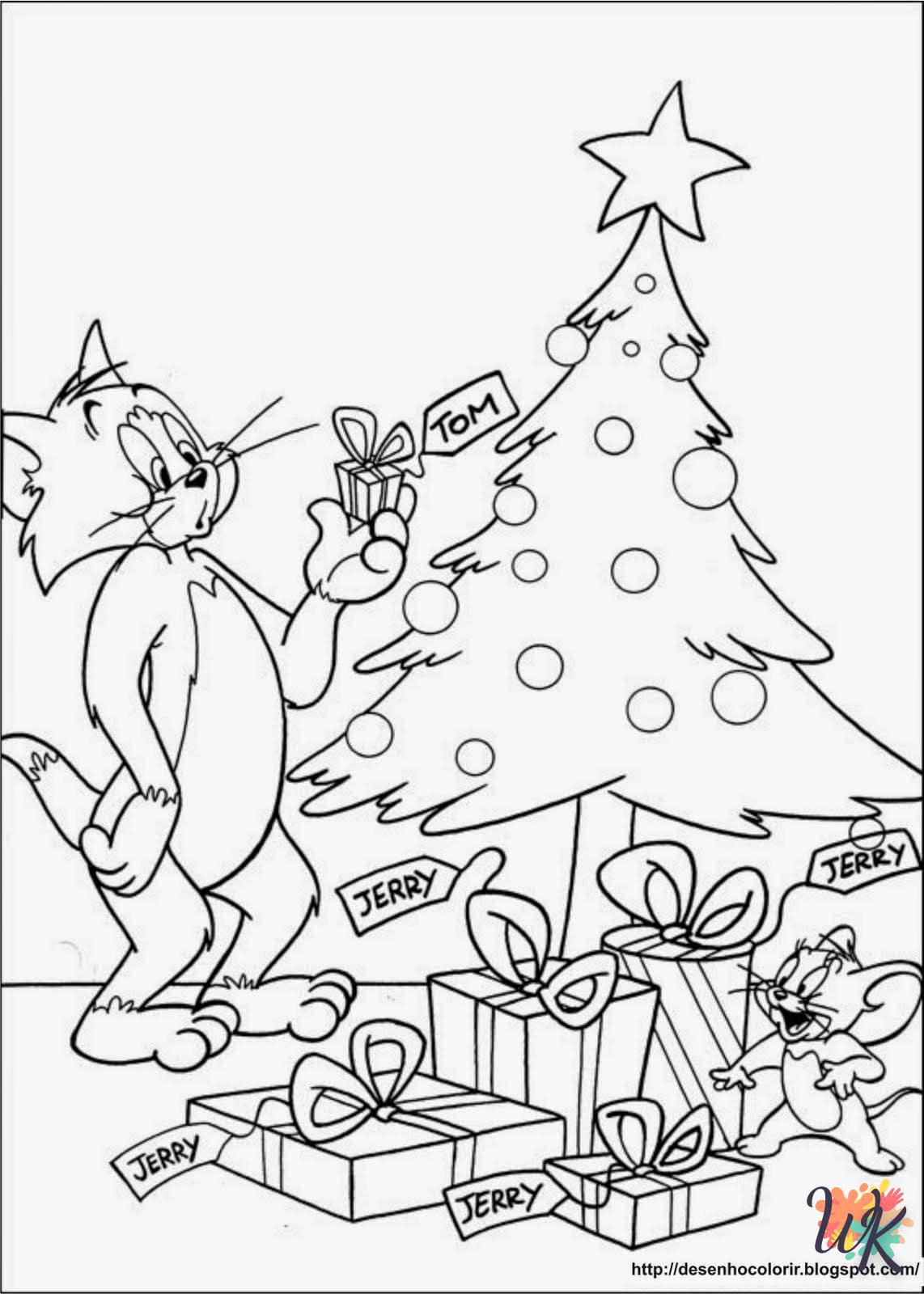 imprimer coloriage Tom et Jerry  pour enfant