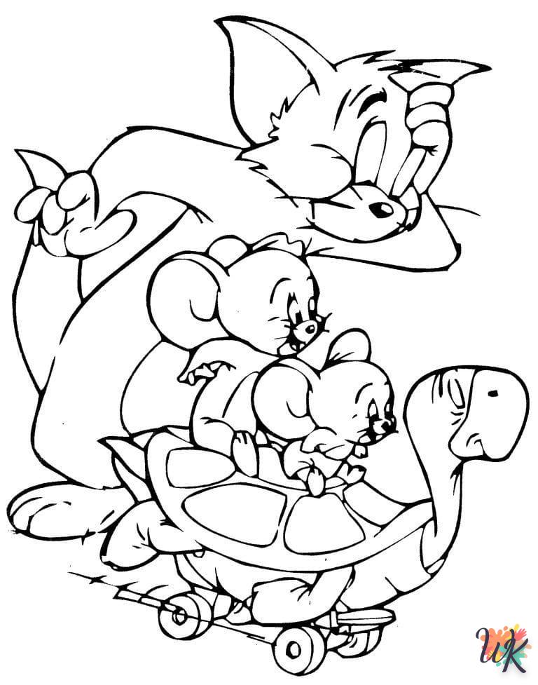 coloriage Tom et Jerry  à imprimer pdf gratuit