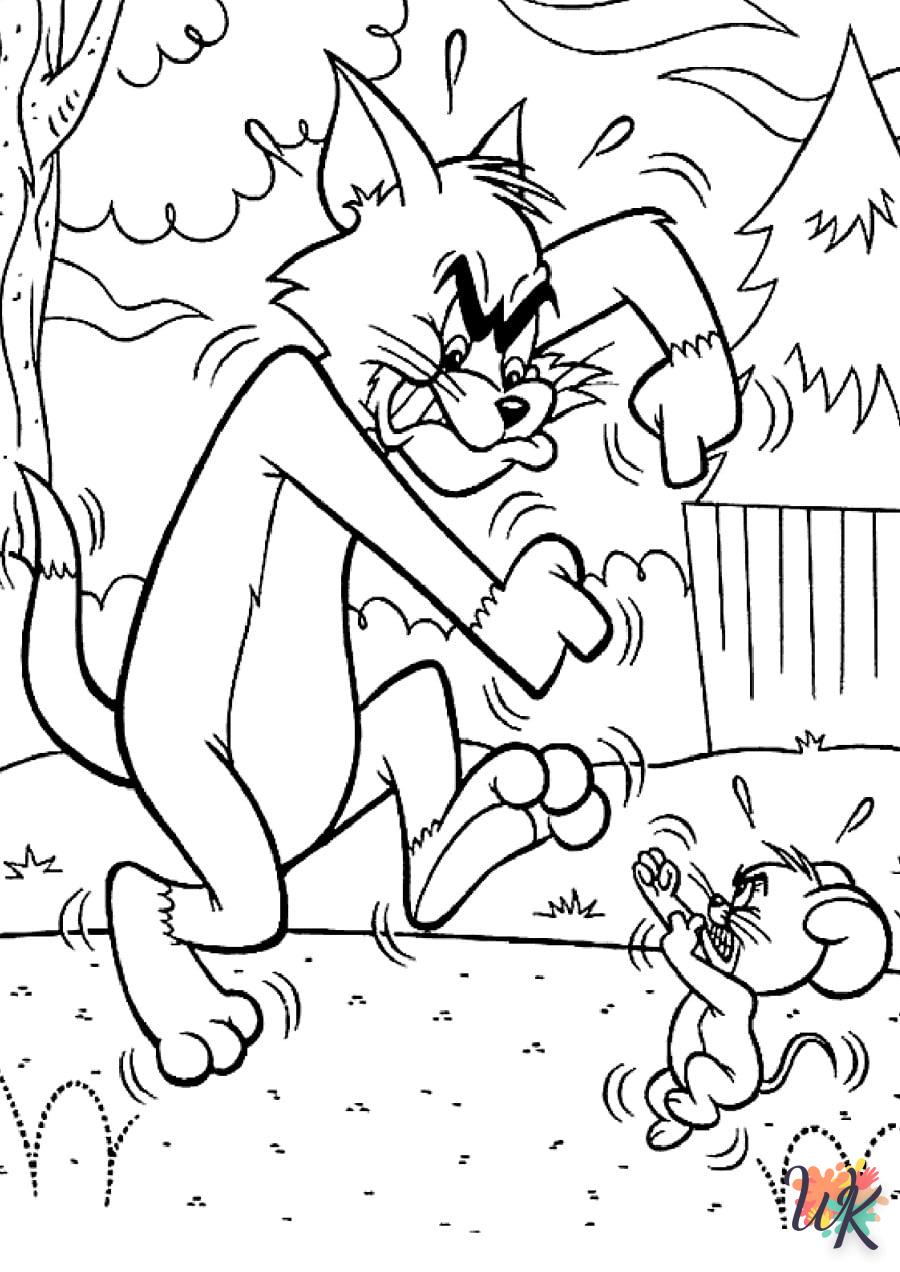 coloriage Tom et Jerry  en ligne pour enfant