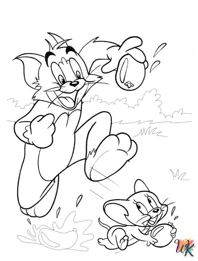 coloriage Tom et Jerry  a colorier en ligne gratuitement