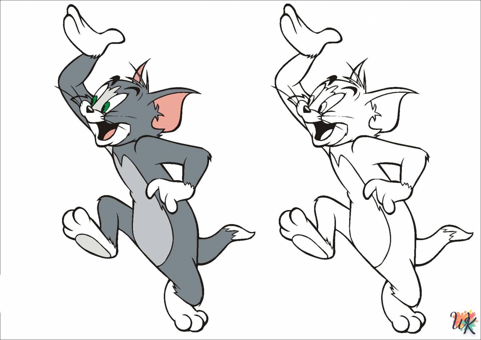 coloriage Tom et Jerry  de pour enfants