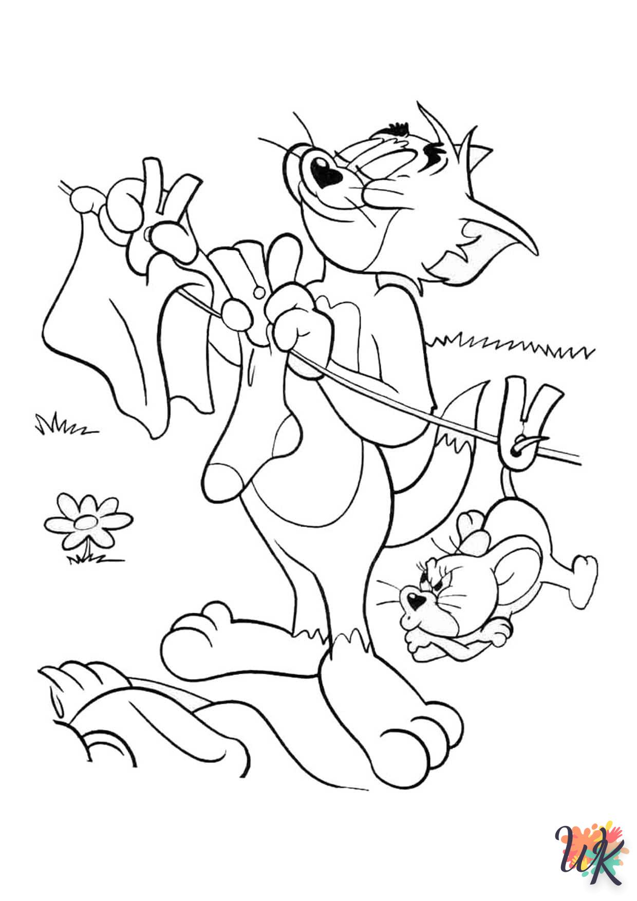 coloriage Tom et Jerry  en ligne adulte gratuit