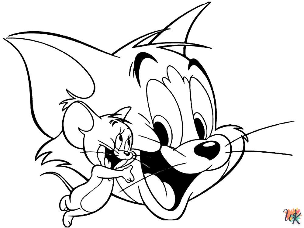 coloriage Tom et Jerry  d'enfant a imprimer