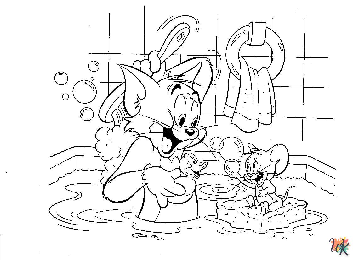 coloriage Tom et Jerry  et dessin a imprimer