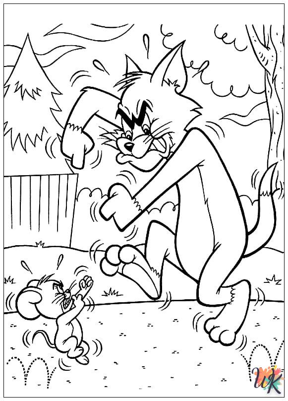 coloriage Tom et Jerry  pour enfant