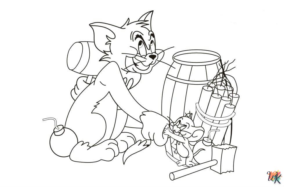 coloriage Tom et Jerry  sonic en ligne gratuit à imprimer