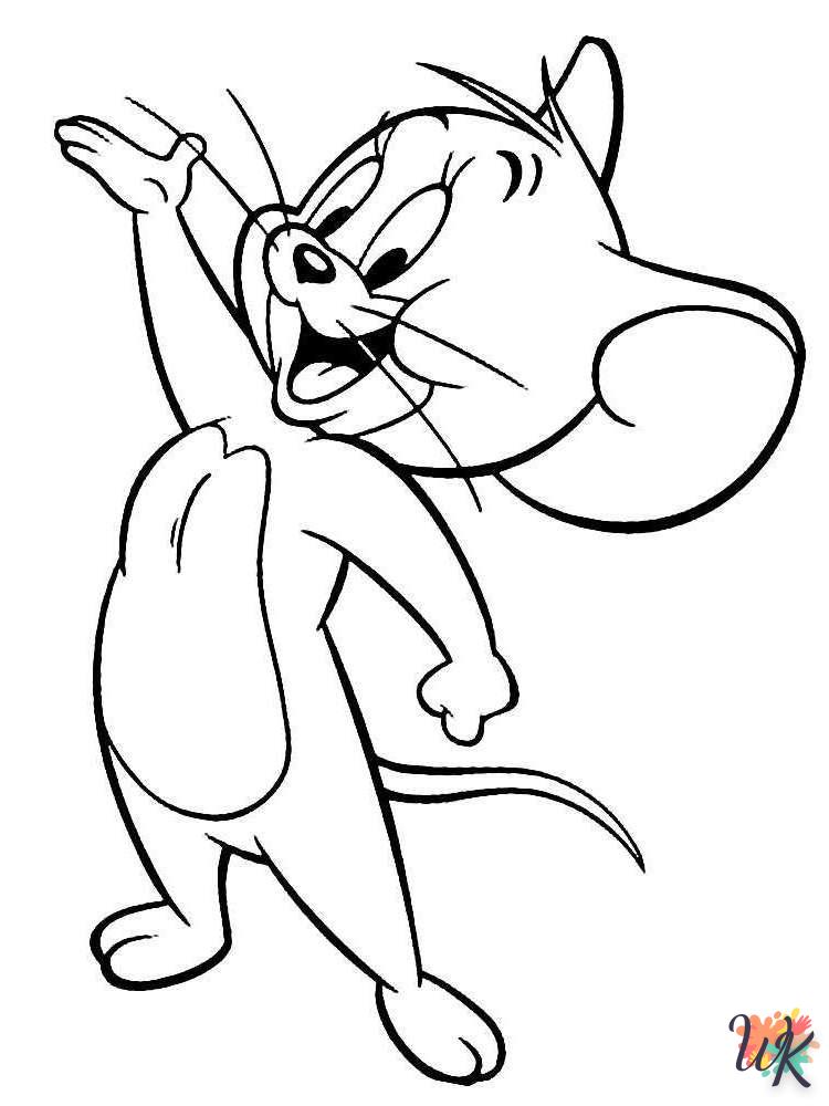 coloriage Tom et Jerry  et dessin a imprimer