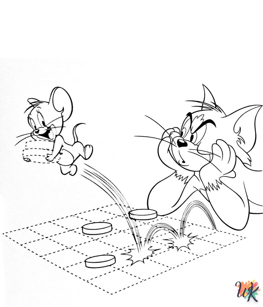 coloriage Tom et Jerry  a imprimer